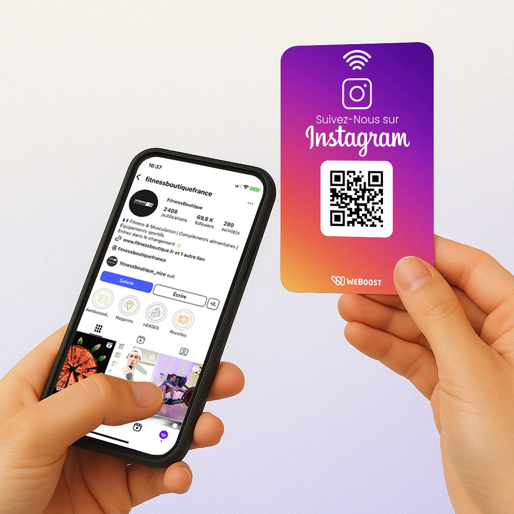 Pack Cartes Avis Google+Instagram