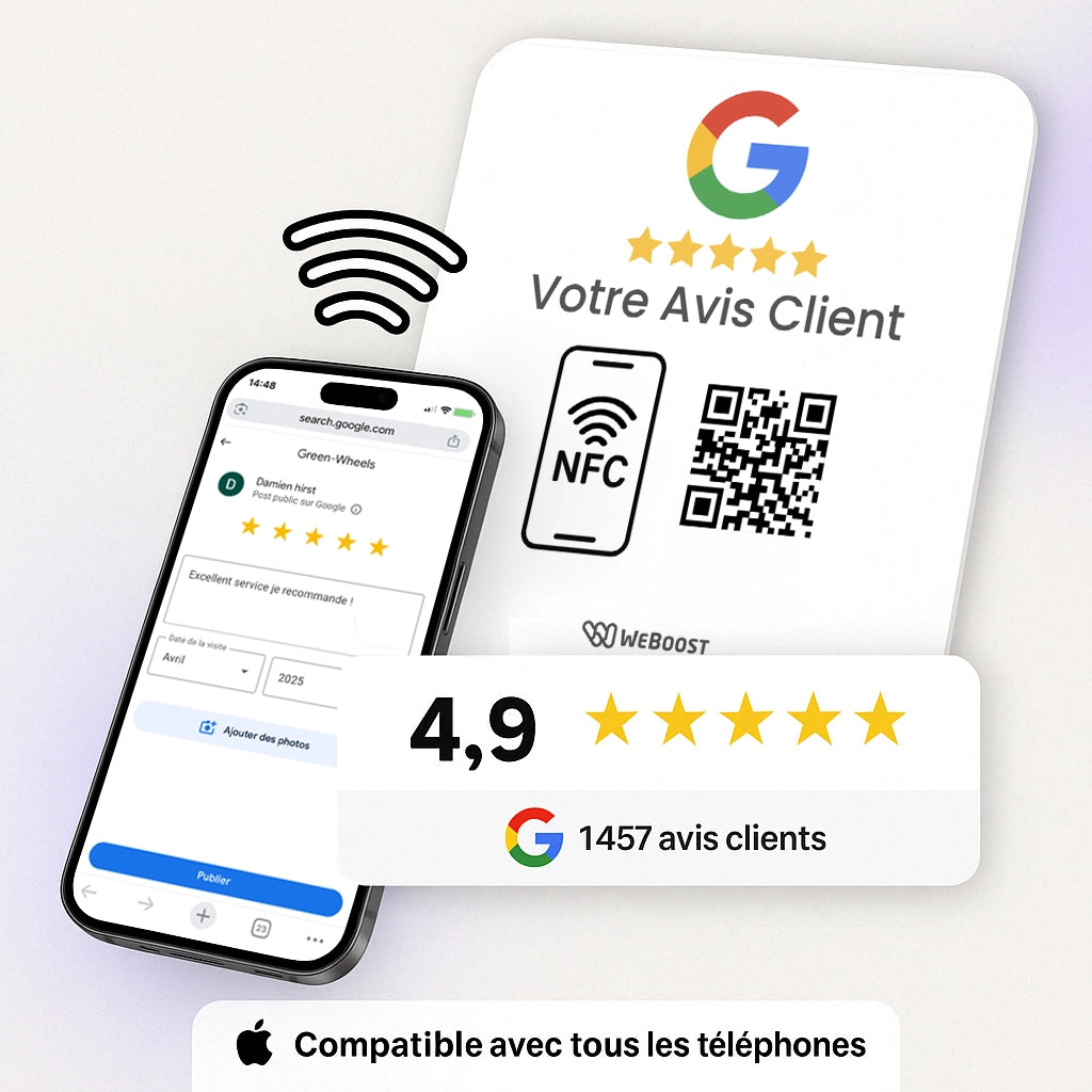 Plaque Avis Google