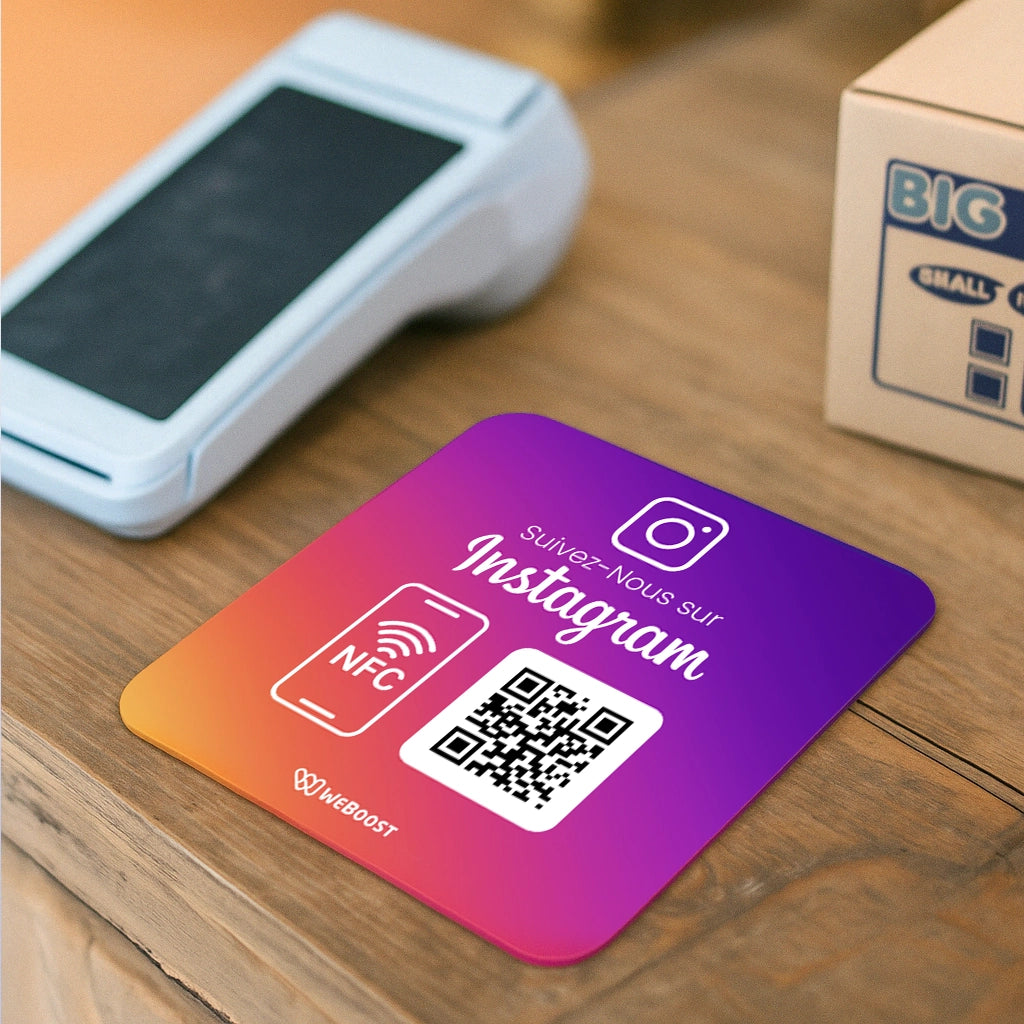 Pack Plaques Avis Google+ Instagram